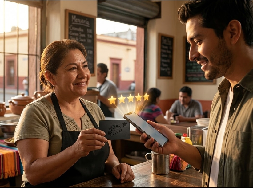 Tarjetas NFC para reseñas de Google